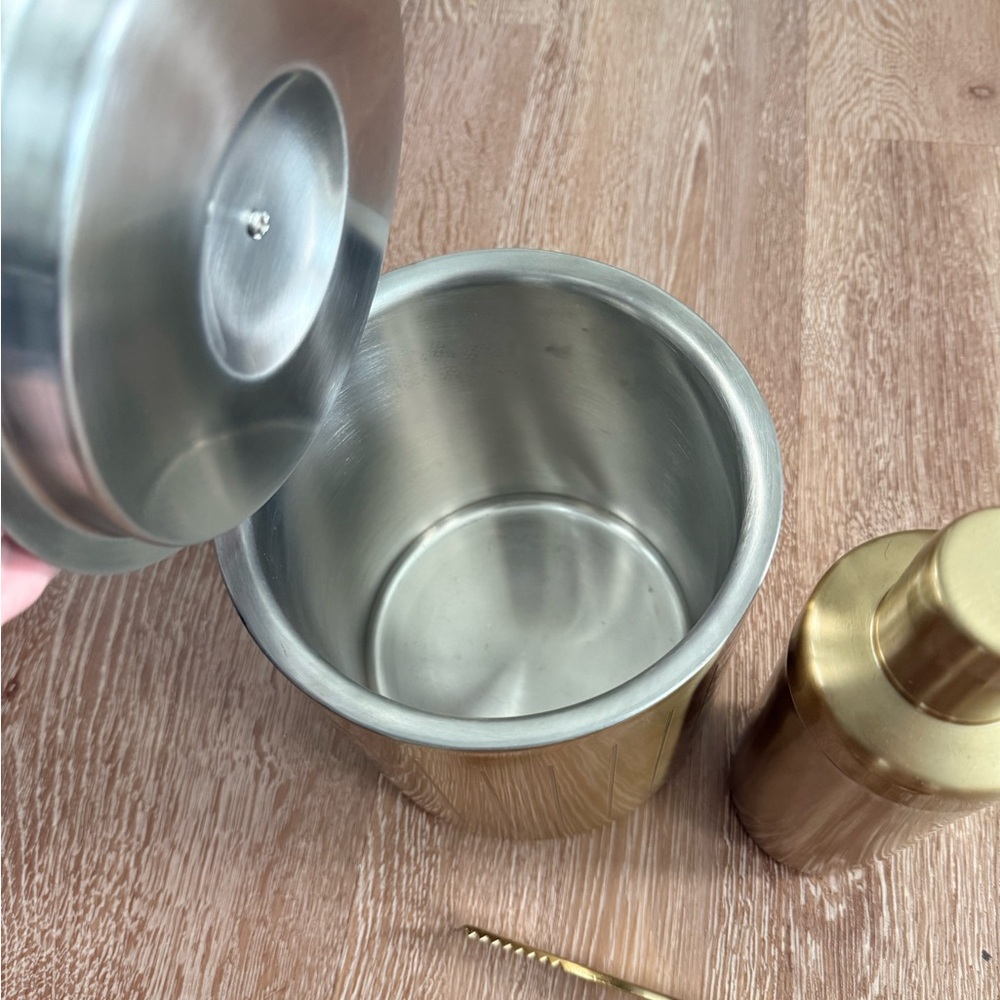 Target project 62 gold brass cocktail shaker and ice bucket set - Picture 3 of 3